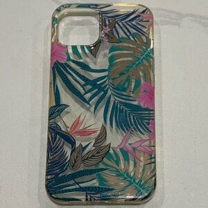Tropical Leaf Pattern iPhone 13 Case
